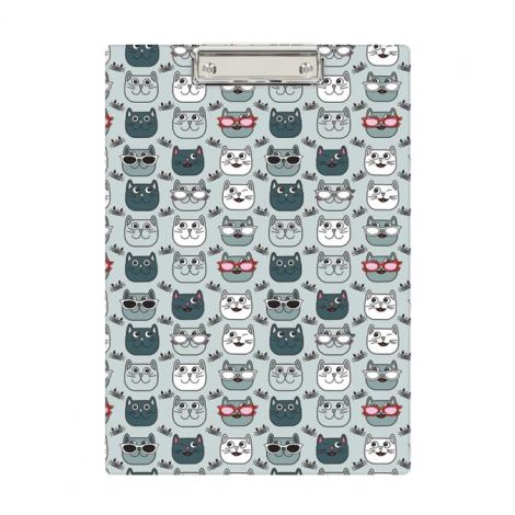 Clipboard Deska Biurfol A4 PCV, Szare Koty